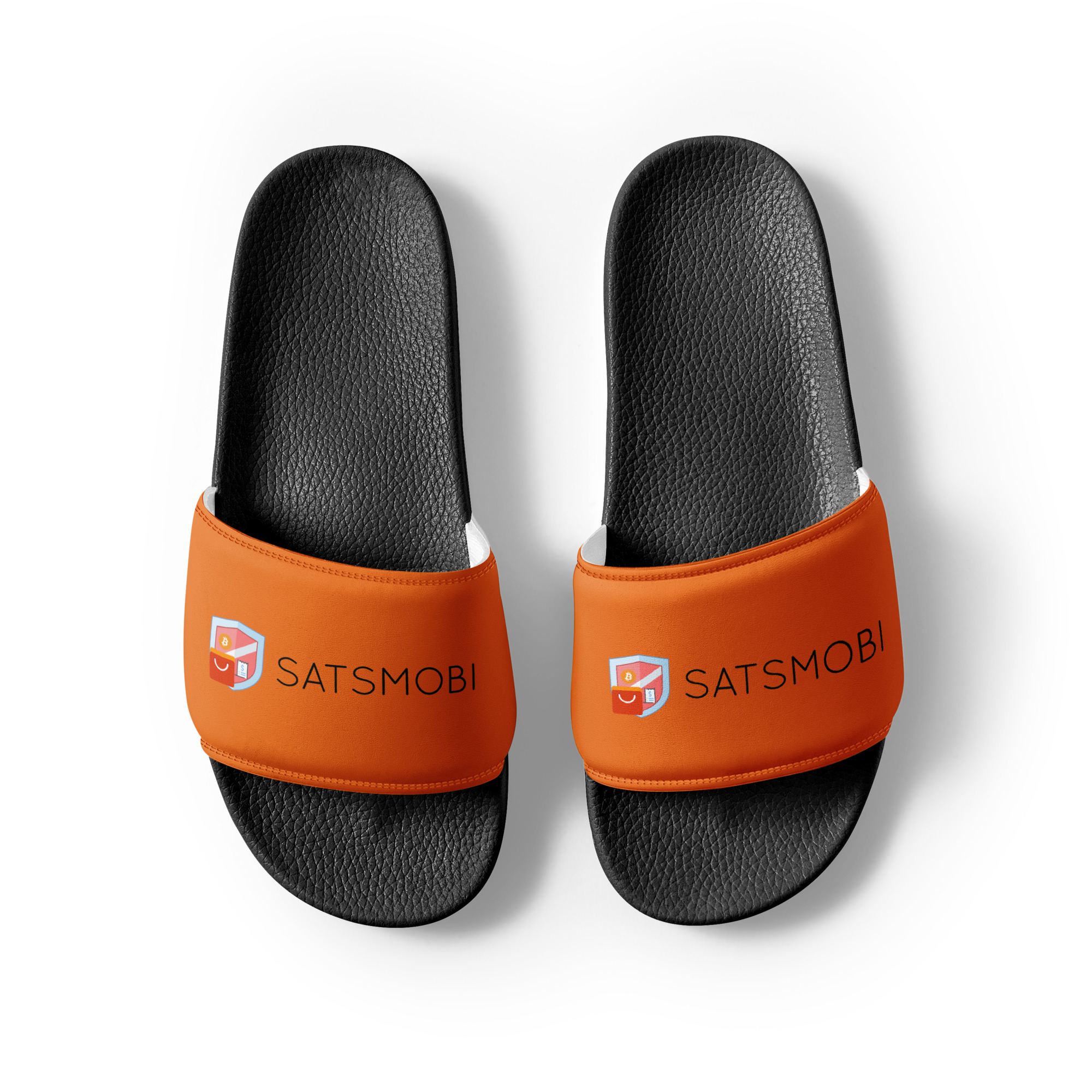 Men s slides SATSMOBI Bitcoin merchandise